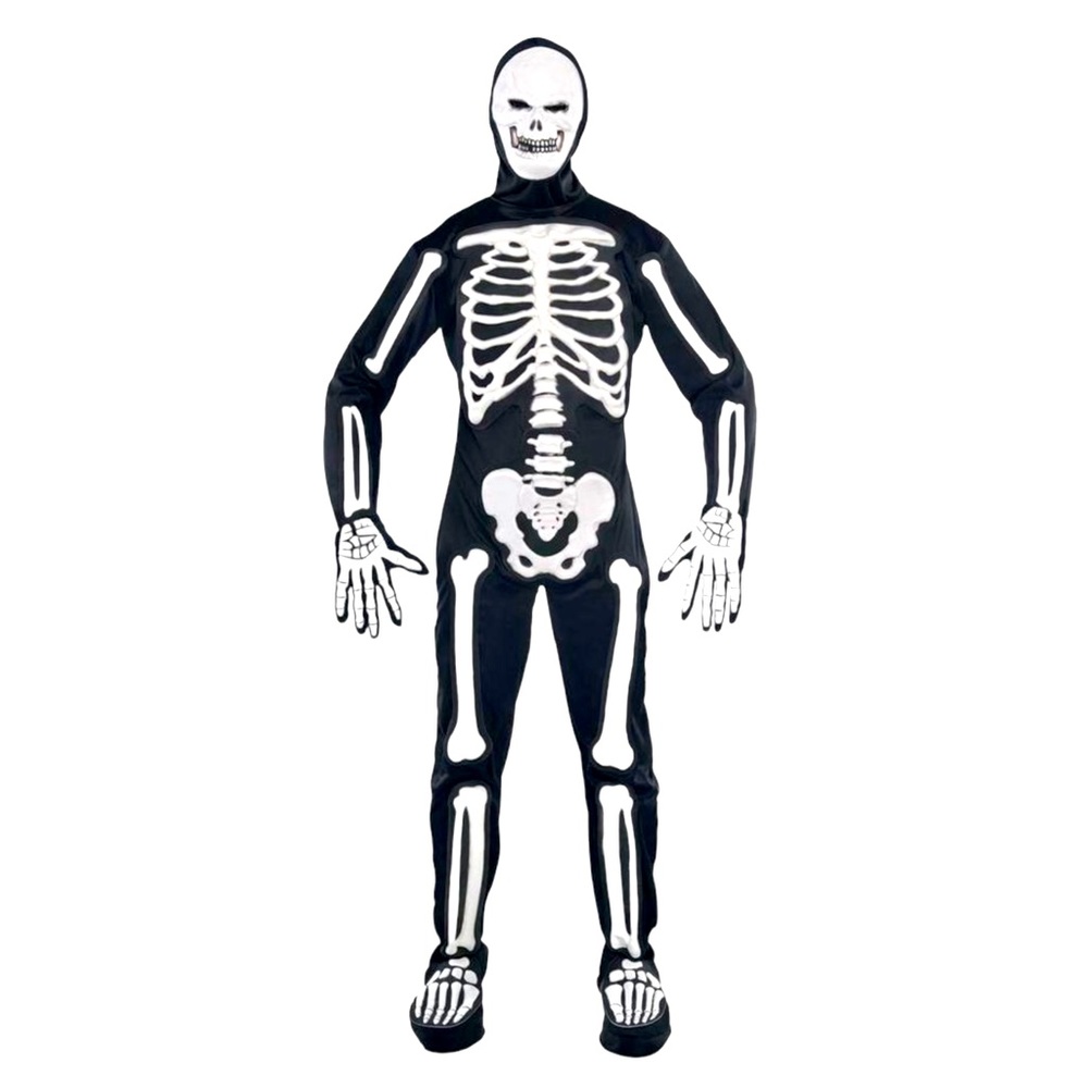 CostumeUSA | Frightening Bones 6 Piece Costume | Adult Standard | Adult Standard